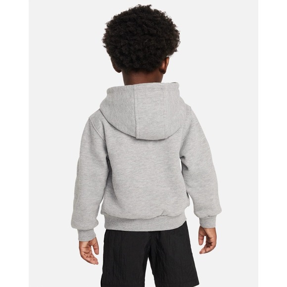Nike kids Hoodie Club Fleece Gray M Sweatshirt Pullover like new - Picture 3 of 13